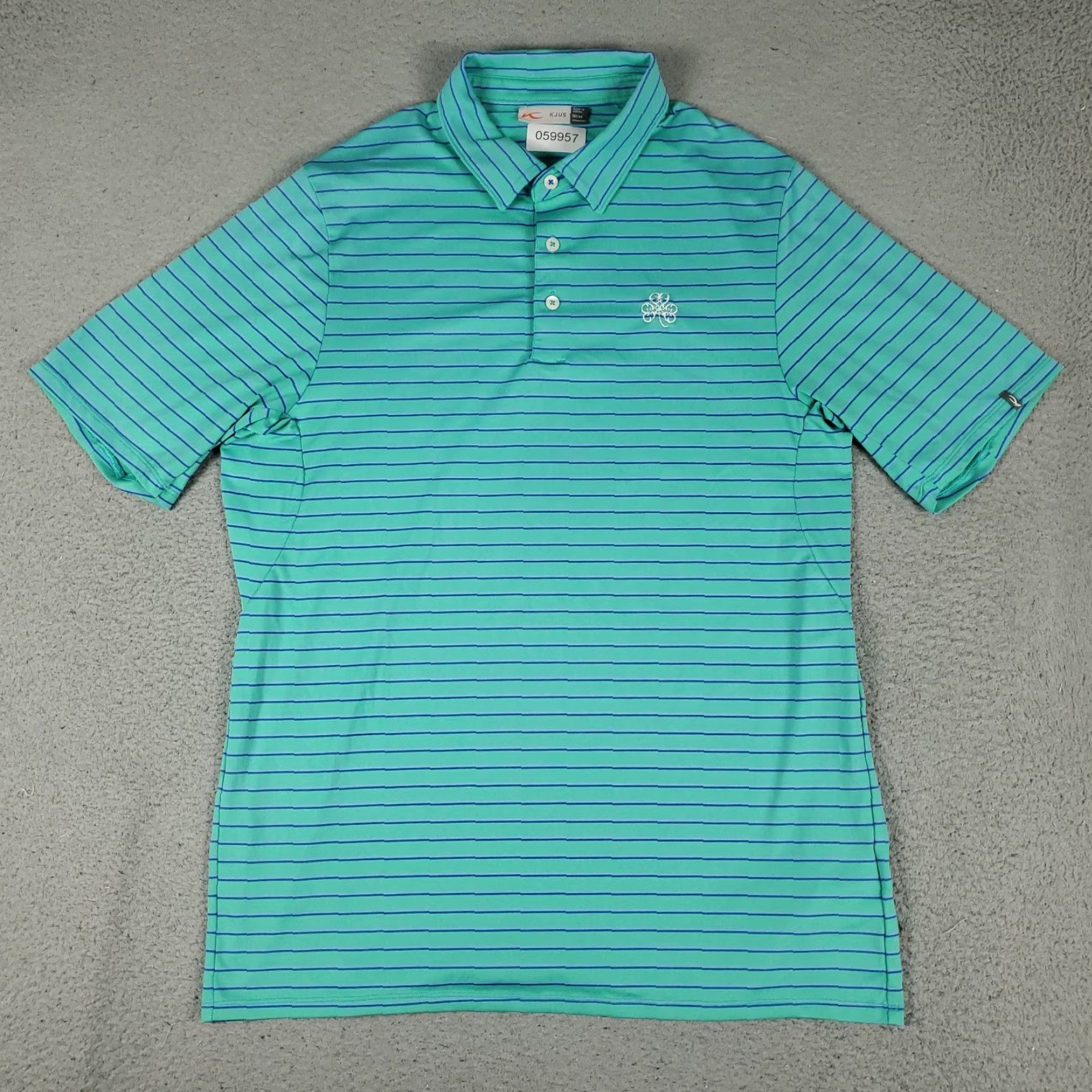 KJUS KJUS Polo Shirt Mens 2XL Blue Striped Polo Shirt 2XL Men Casual Golf Short Sleeve Medium Blue Striped KJUS Polo Shirt Mens Size US XXL / EU 58 / 5 - 2 Thumbnail