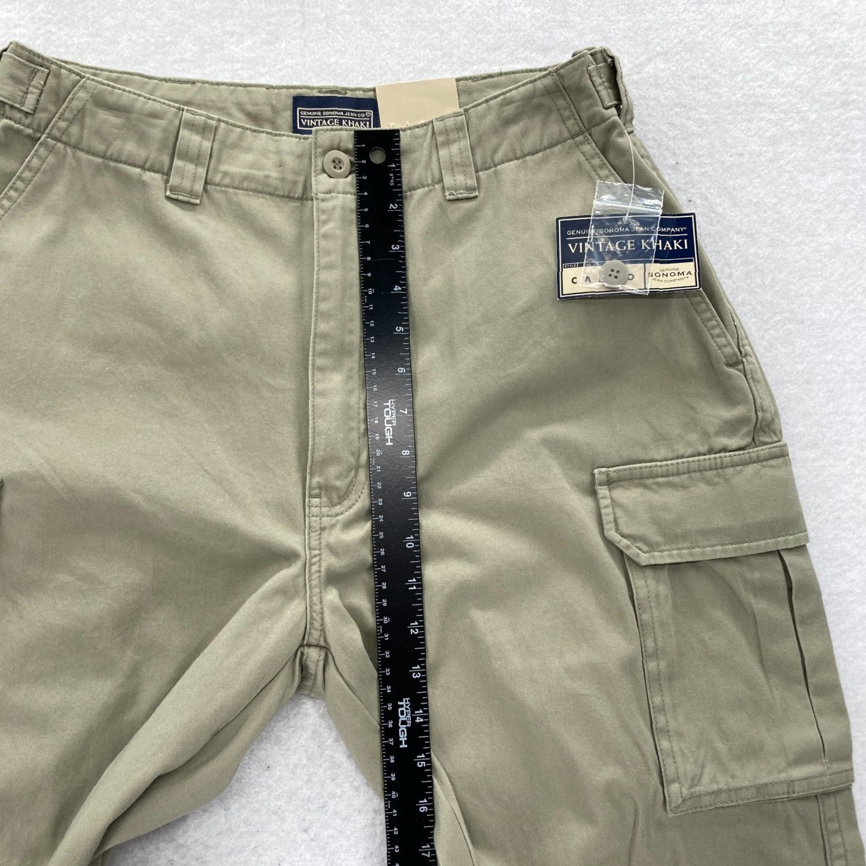 Vintage VINTAGE Sonoma Cargo Pants Mens 32x32 Khaki Brown Straight Leg Mid Rise NWT Size US 32 / EU 48 - 5 Thumbnail