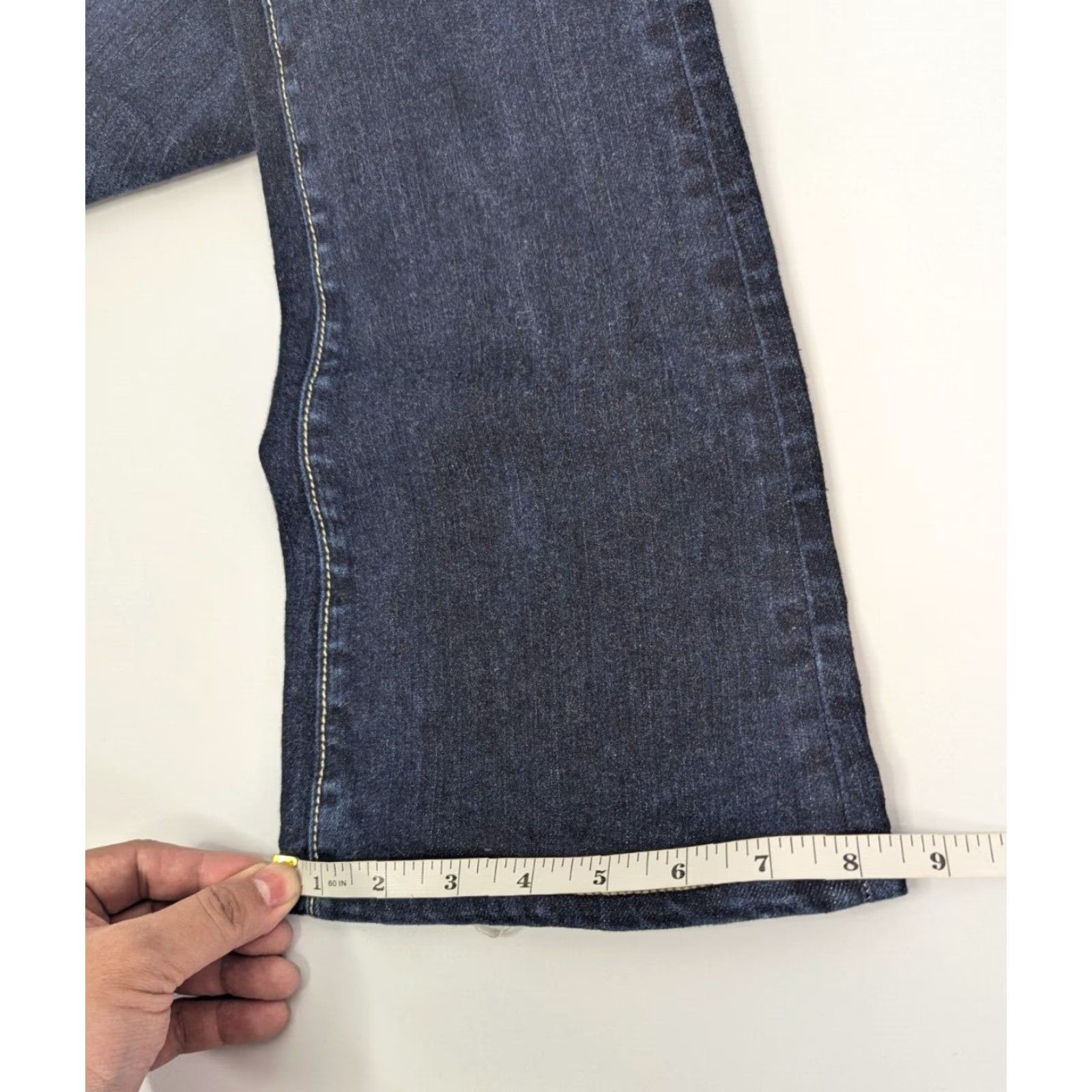 Hard Tail VINTAGE Hard Tail Cathy Flared Jeans Womens 26 Blue Denim Low Rise Y2K Style Made In USA Size 26" / US 2 / IT 38 - 7 Thumbnail