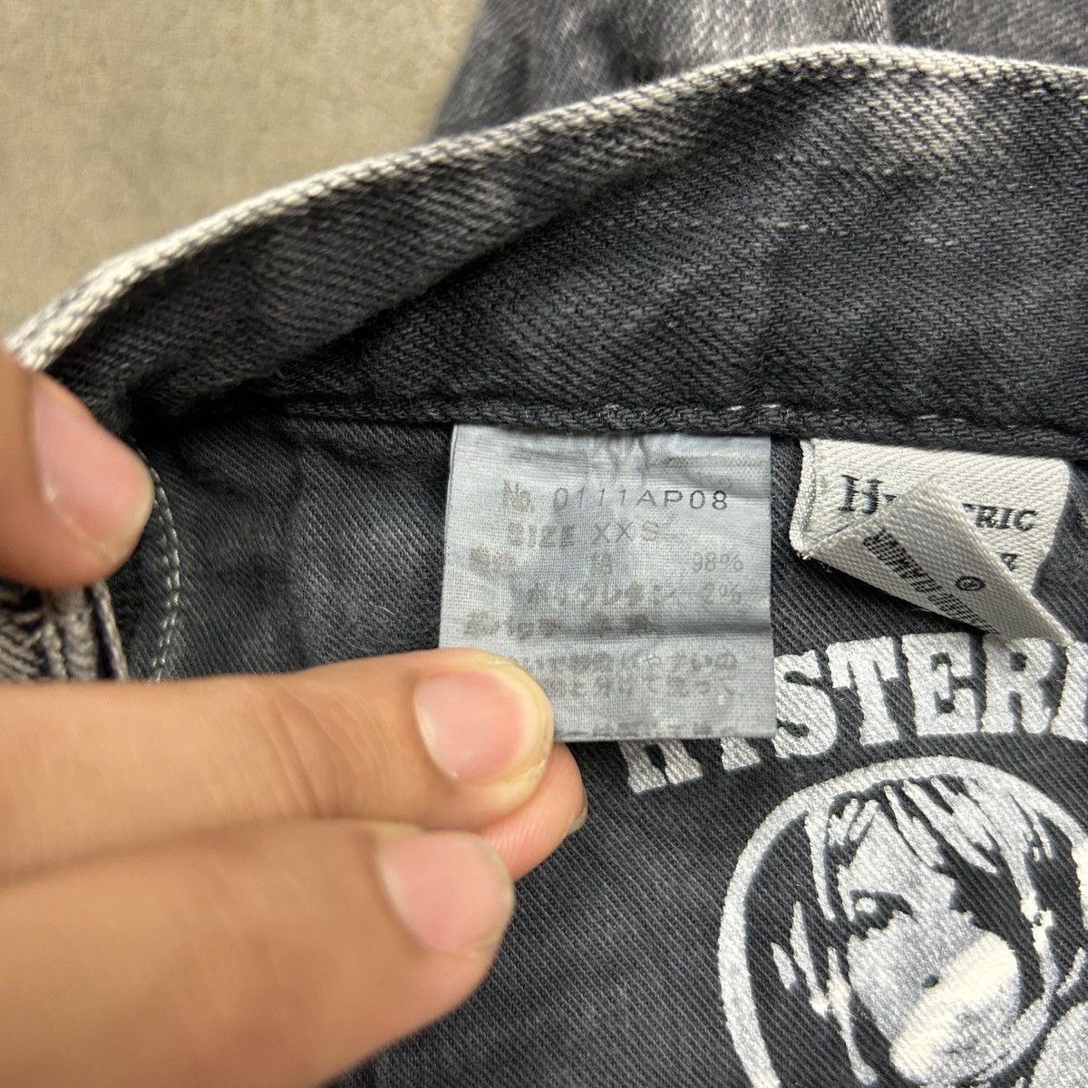 Hysteric Glamour hysteric glamour acid wash superblack jeans Size 28" / US 6 / IT 42 - 21 Thumbnail