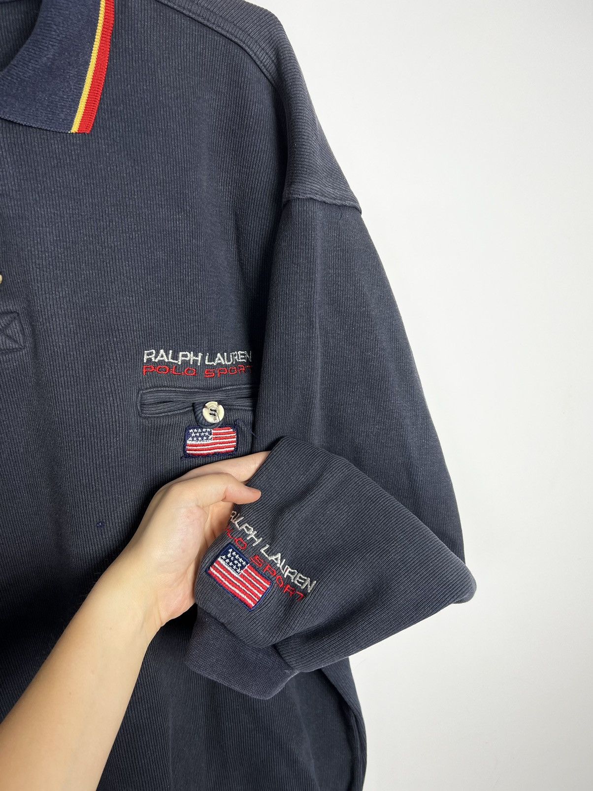 Ralph Lauren × Ralph Lauren Sport × Vintage Sweatshirt Ralph Lauren Polo Sport USA vintage 90’s Size US XL / EU 56 / 4 - 3 Thumbnail