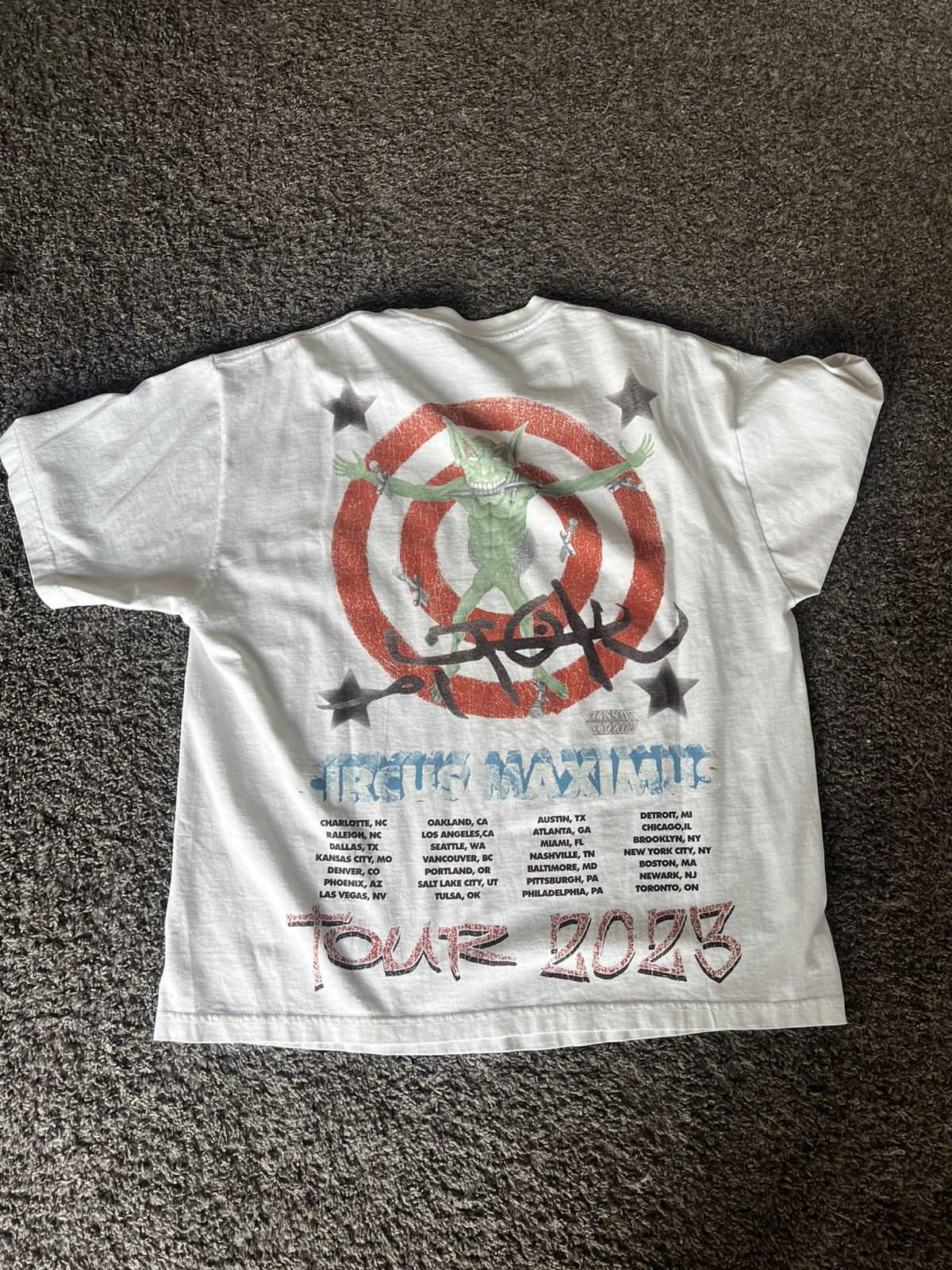 Travis Scott Travis Scott utopia Circus Maximus 2023 Tee XL Size US XL / EU 56 / 4 - 2 Thumbnail