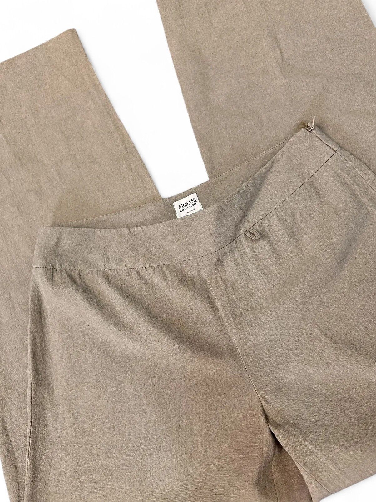 Armani Vintage Armani Beige Linen Two-Piece Minimalist Japan Style Size 28" / US 6 / IT 42 - 11 Thumbnail