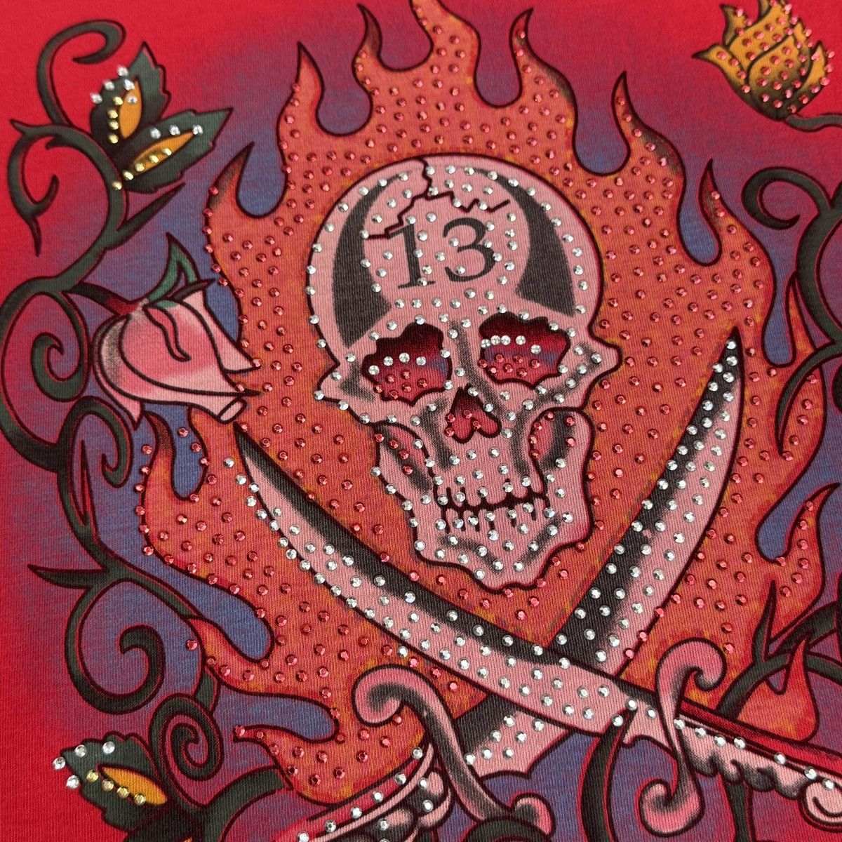 Christian Audigier Ed Hardy by Christian Audigier Skull Y2K Long Sleeve Shirt Size L / US 10 / IT 46 - 8 Thumbnail