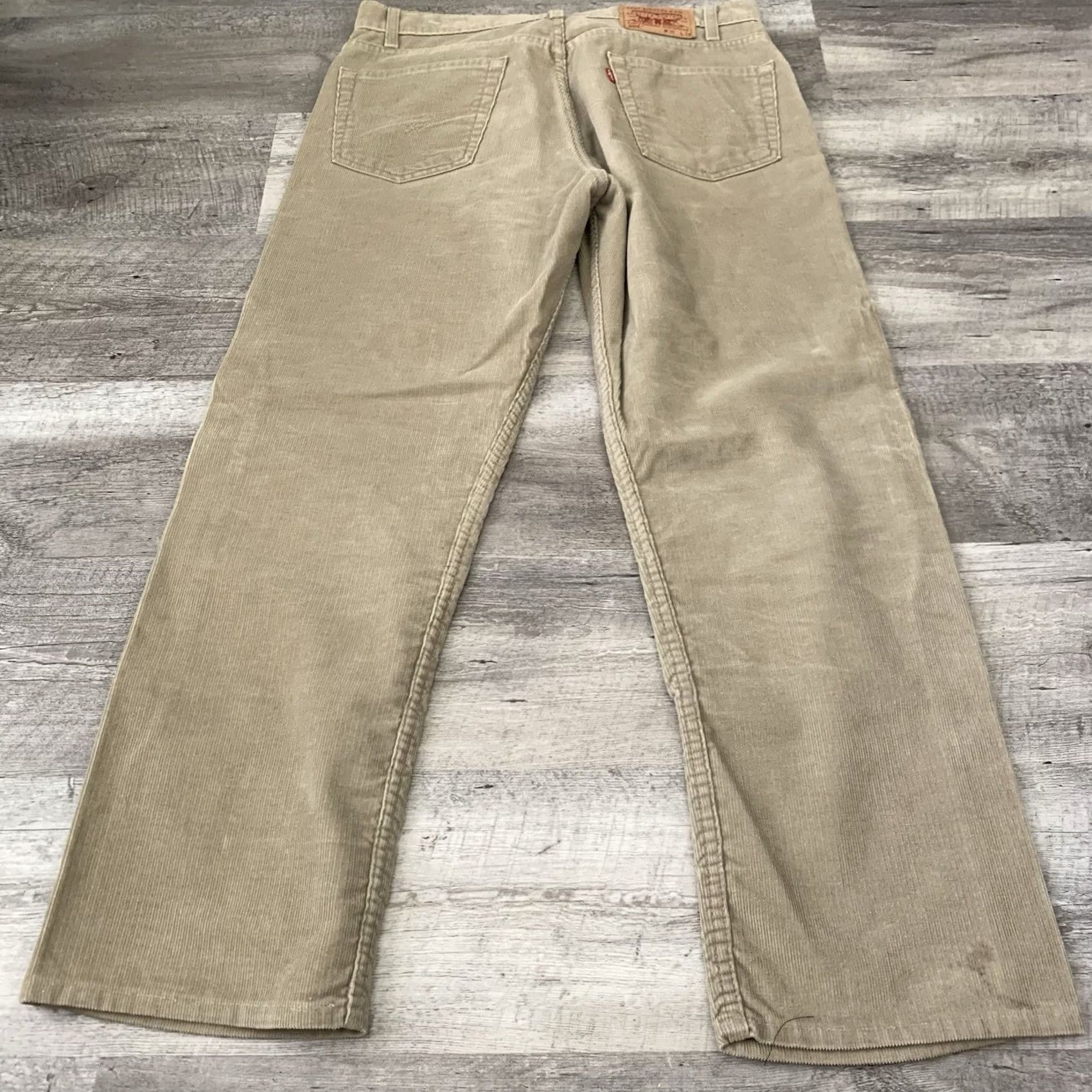 Levi's VINTAGE Levi’s 505 Pants Mens 36x29.5 Tan Regular Straight Leg 5-Pocket Corduroy Size US 36 / EU 52 - 3 Thumbnail