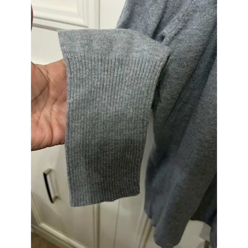 Michael Kors Michael Kors Women's XL Gray Ruffled Knit Pullover Sweater Size XL / US 12-14 / IT 48-50 - 4 Thumbnail