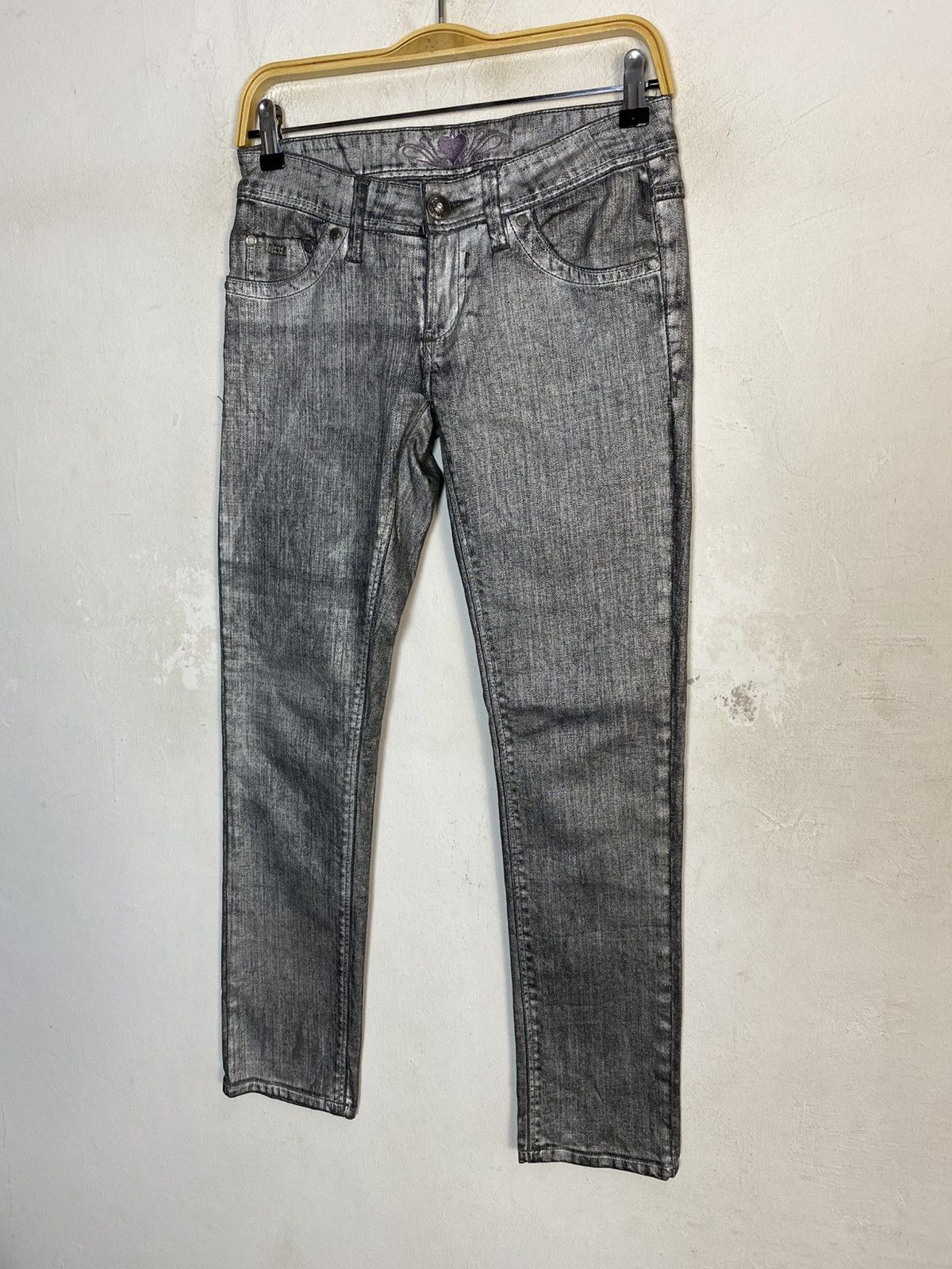 Diesel 90s Diesel Grey Denim Jeans Skinny Cut Size 28" / US 6 / IT 42 - 4 Thumbnail