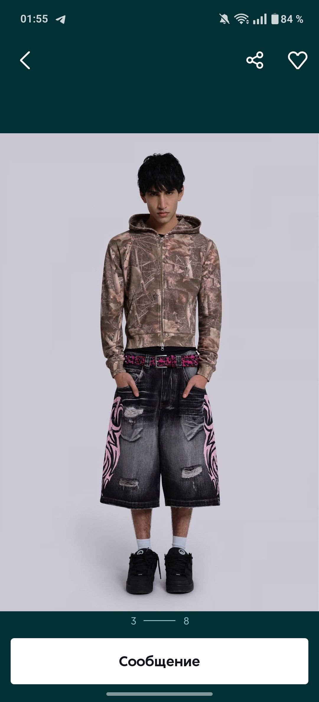 Jaded London Jaded London shorts grey color Size US 34 / EU 50 - 3 Thumbnail