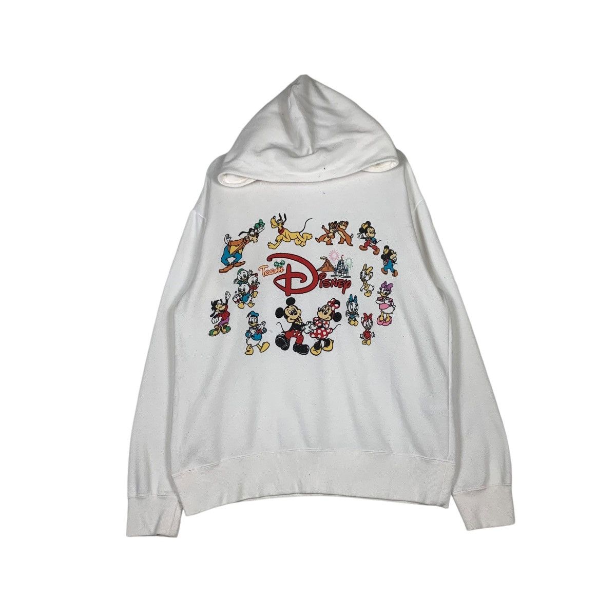 Disney Tokyo Disney Resort All Character Pullover Hoodie #1312-C59 Size US L / EU 52-54 / 3 - 1 Thumbnail