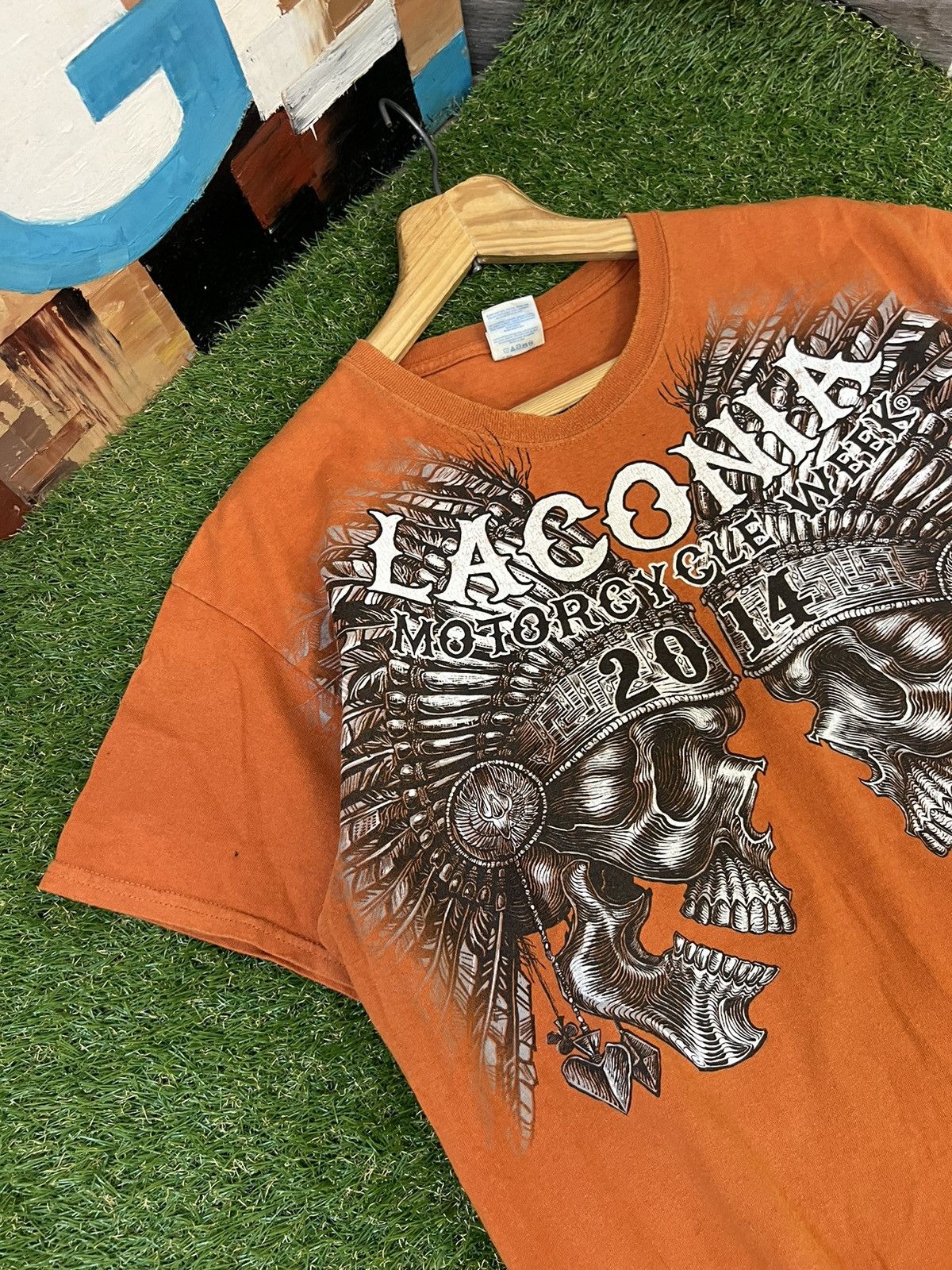 Vintage Crazy Y2K Opium Affliction Style Konflict Cross Goth T Shirt Size US L / EU 52-54 / 3 - 3 Thumbnail