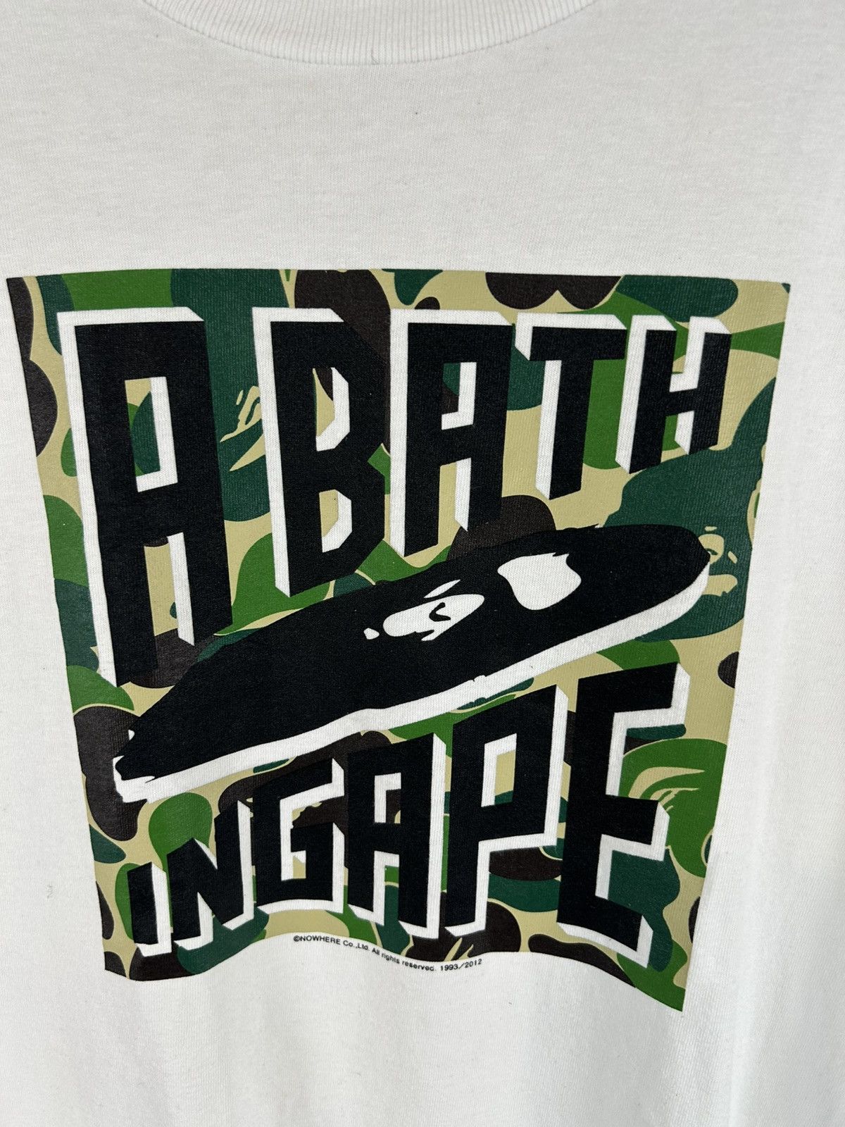 Bape 2012 Bape Camo Logo Print T-Shirt Size US M / EU 48-50 / 2 - 3 Thumbnail