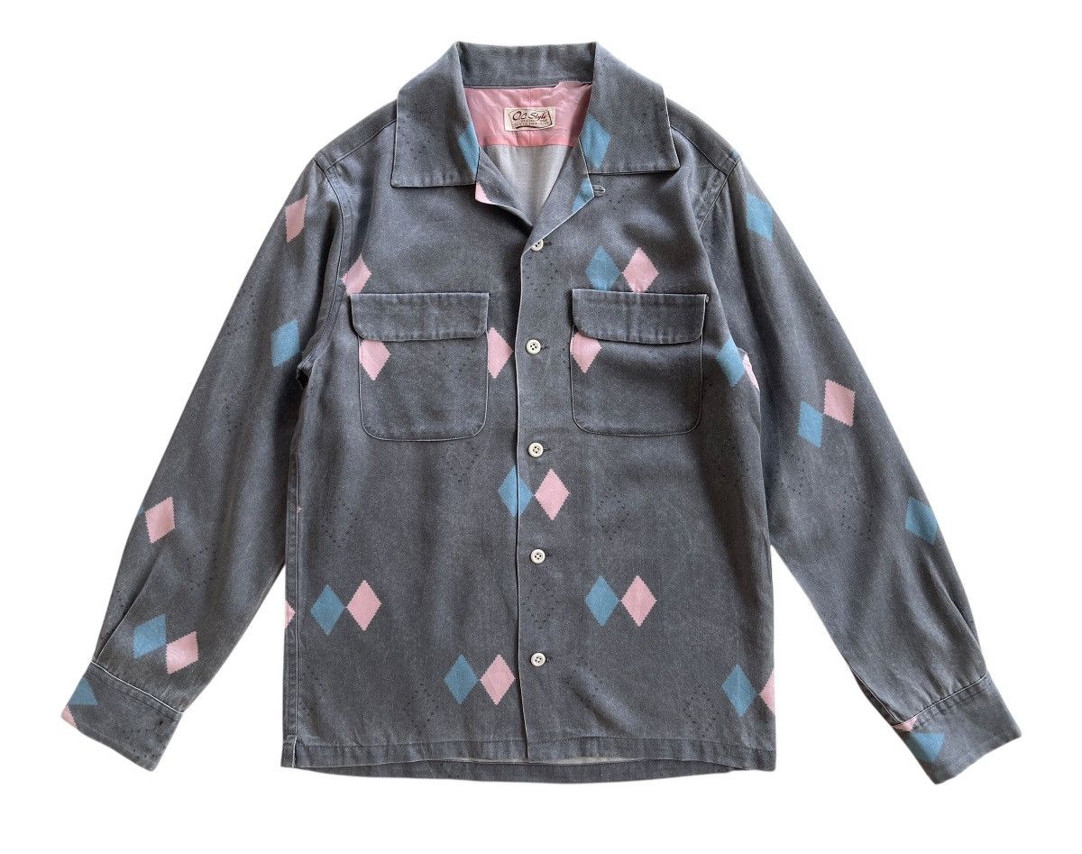 Japanese Brand OC Style Rockabilly Argyle Shirt Size US S / EU 44-46 / 1 - 3 Thumbnail