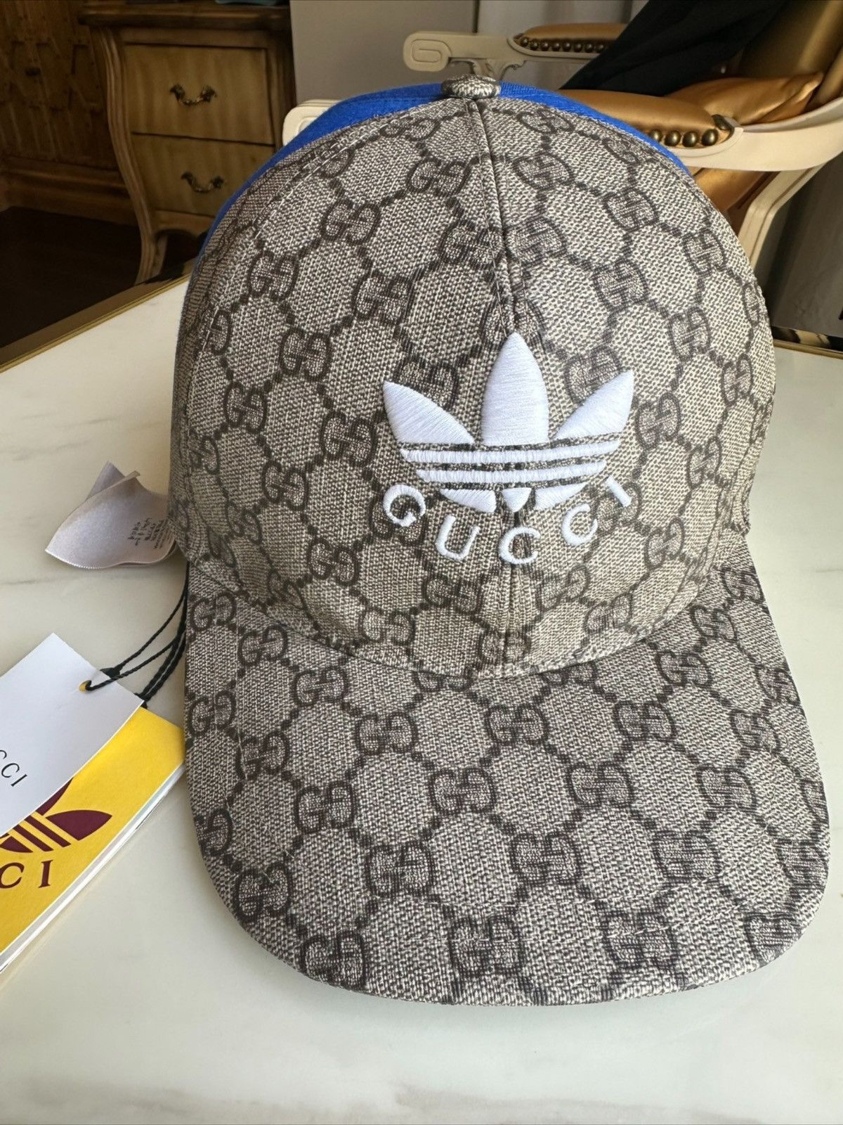 Gucci Gucci x Adidas Double Sided Baseball Hat Size ONE SIZE - 2 Thumbnail