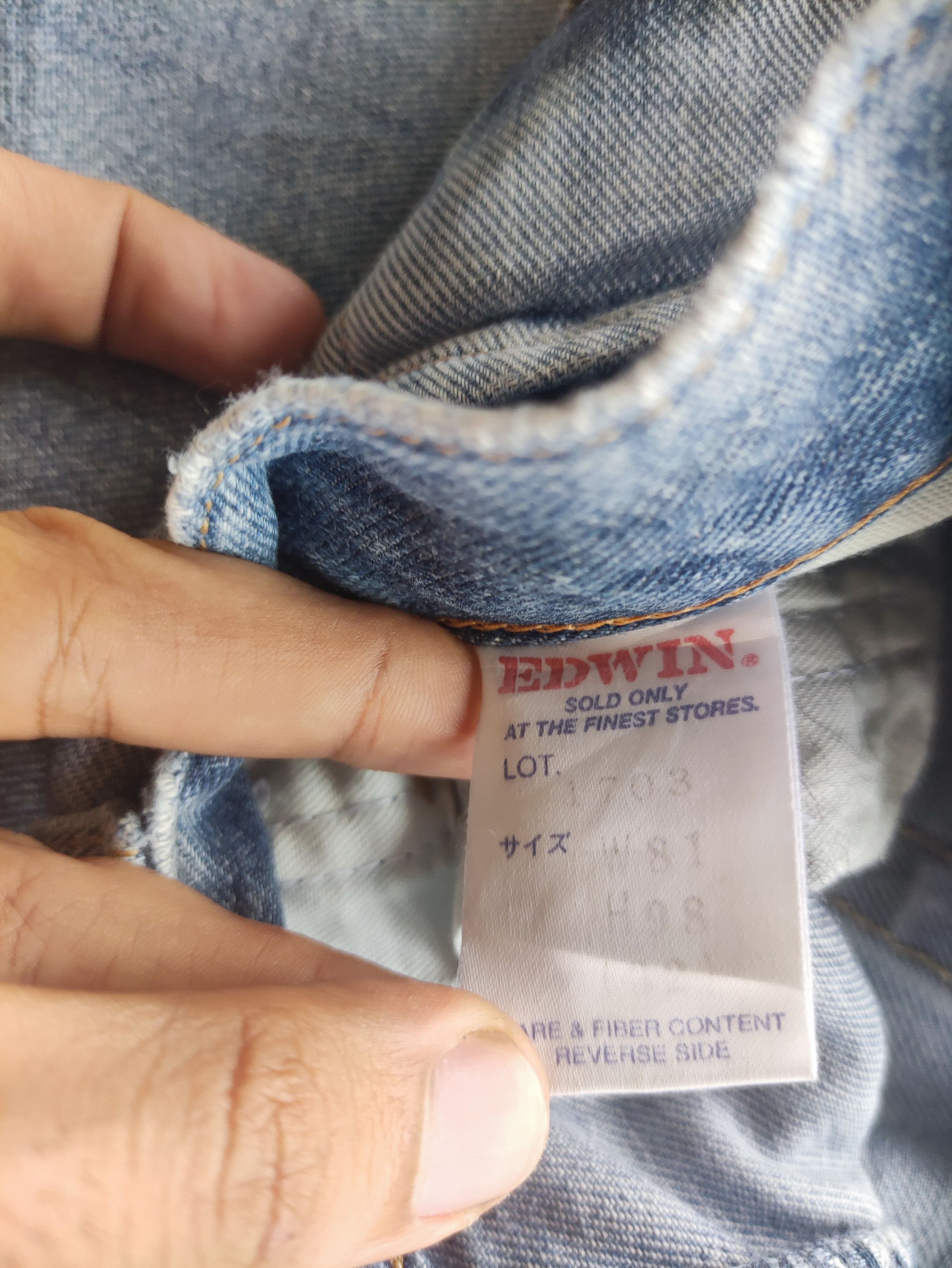 Edwin Vintage Edwin Brand Denim Buggy Faded Pants Size US 32 / EU 48 - 7 Thumbnail