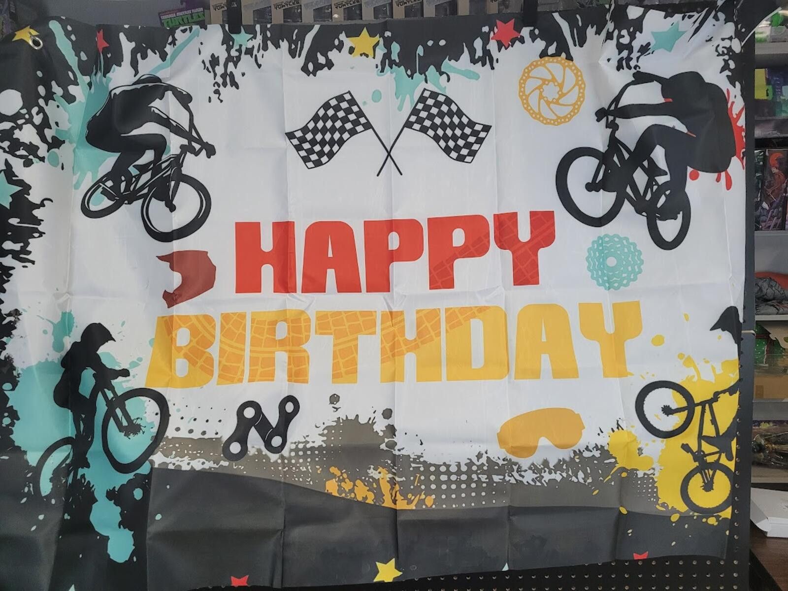 Other Bicycle Birthday Party Set - Backdrop, Balloons & Toppers Size ONE SIZE - 2 Thumbnail