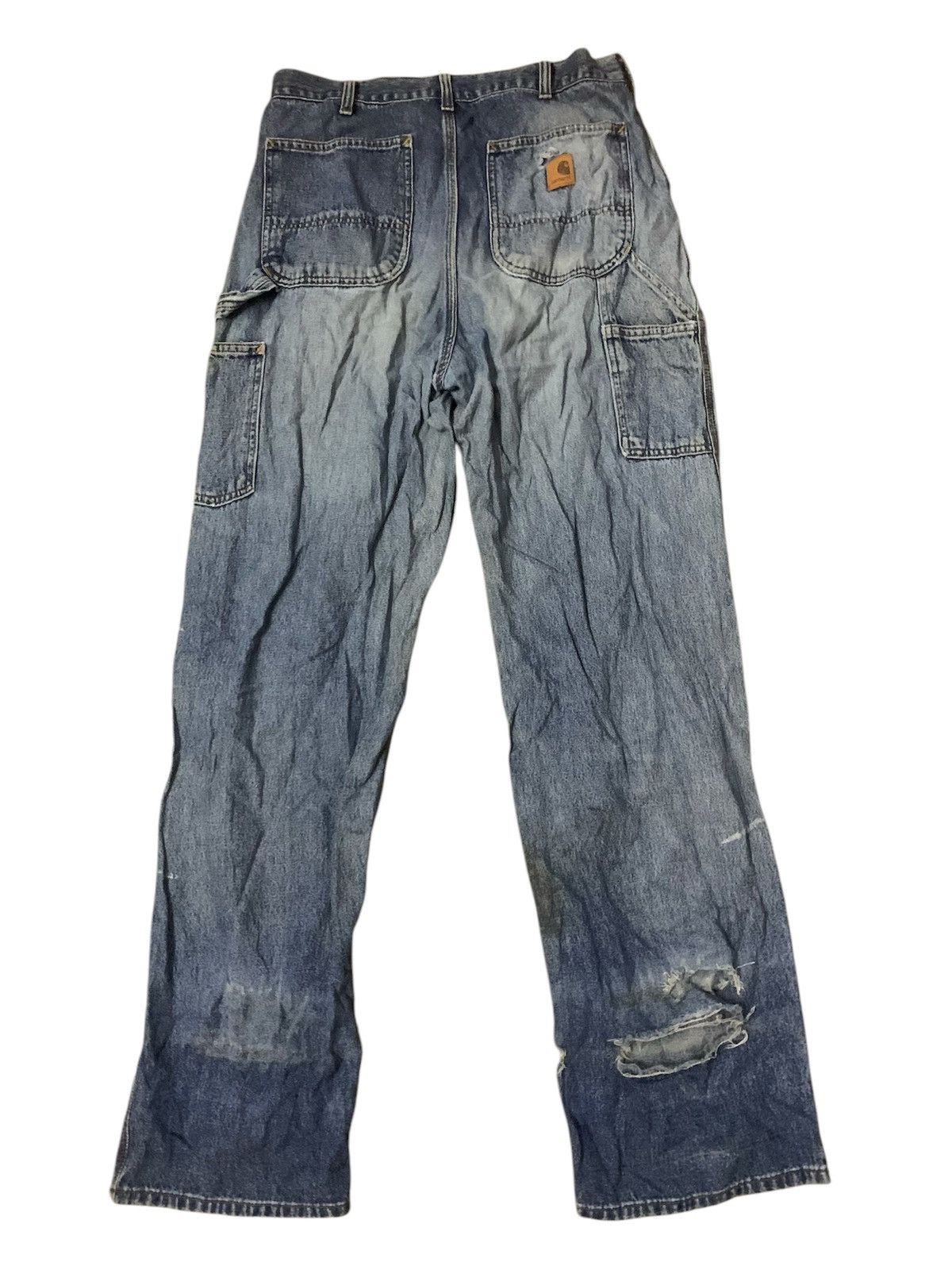 Carhartt Vintage Carhatt Double Knee Flare Denim Jeans Size US 34 / EU 50 - 2 Thumbnail