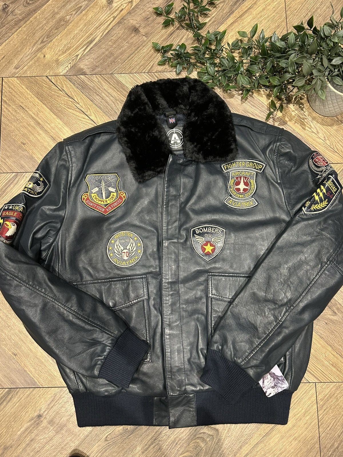 Vintage Vintage Aviatrix Leather Biker Jacket Size US XXL / EU 58 / 5 - 1 Thumbnail