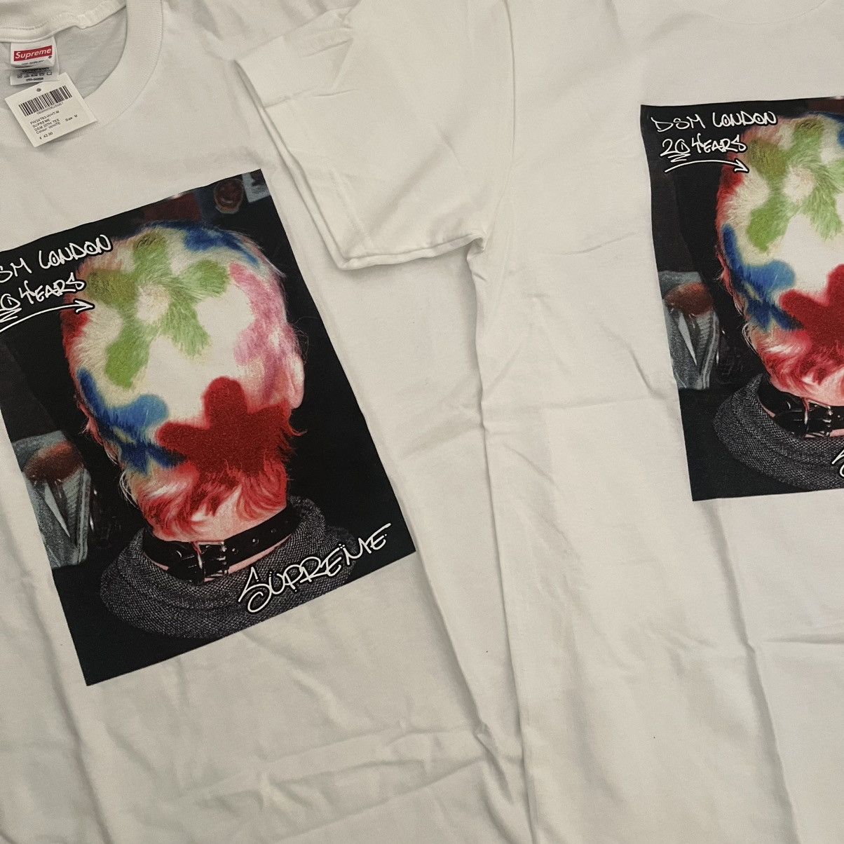 Dover Street Market × Supreme x1 Supreme X DSM “20th Anniversary” T-Shirts [White]👕 Size US S / EU 44-46 / 1 - 3 Thumbnail