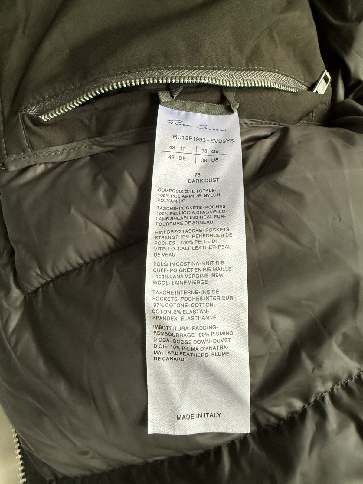 Rick Owens Rick Owens Puffer Jacket Size US M / EU 48-50 / 2 - 7 Thumbnail