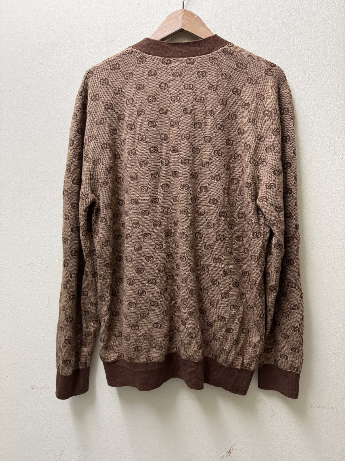 Gucci Gucci cardigan featuring an all-over monogram GG jacquard Size US XL / EU 56 / 4 - 5 Thumbnail