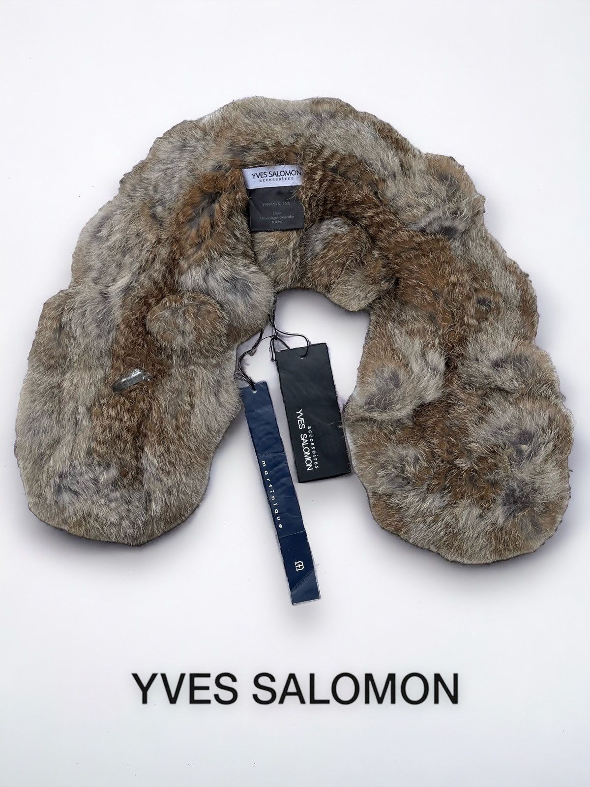 Yves Salomon 🔥 Yves Salomon Real Lapin Rabbit Fur Scarf Size ONE SIZE - 1 Thumbnail