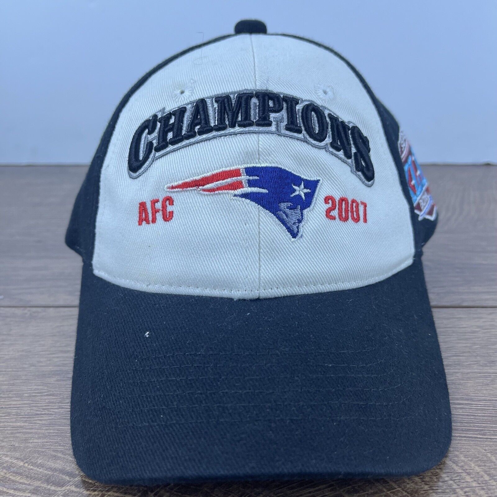 Other New England Patriots Hat 2007 AFC Champions White Hat Adjust Size ONE SIZE - 1 Thumbnail