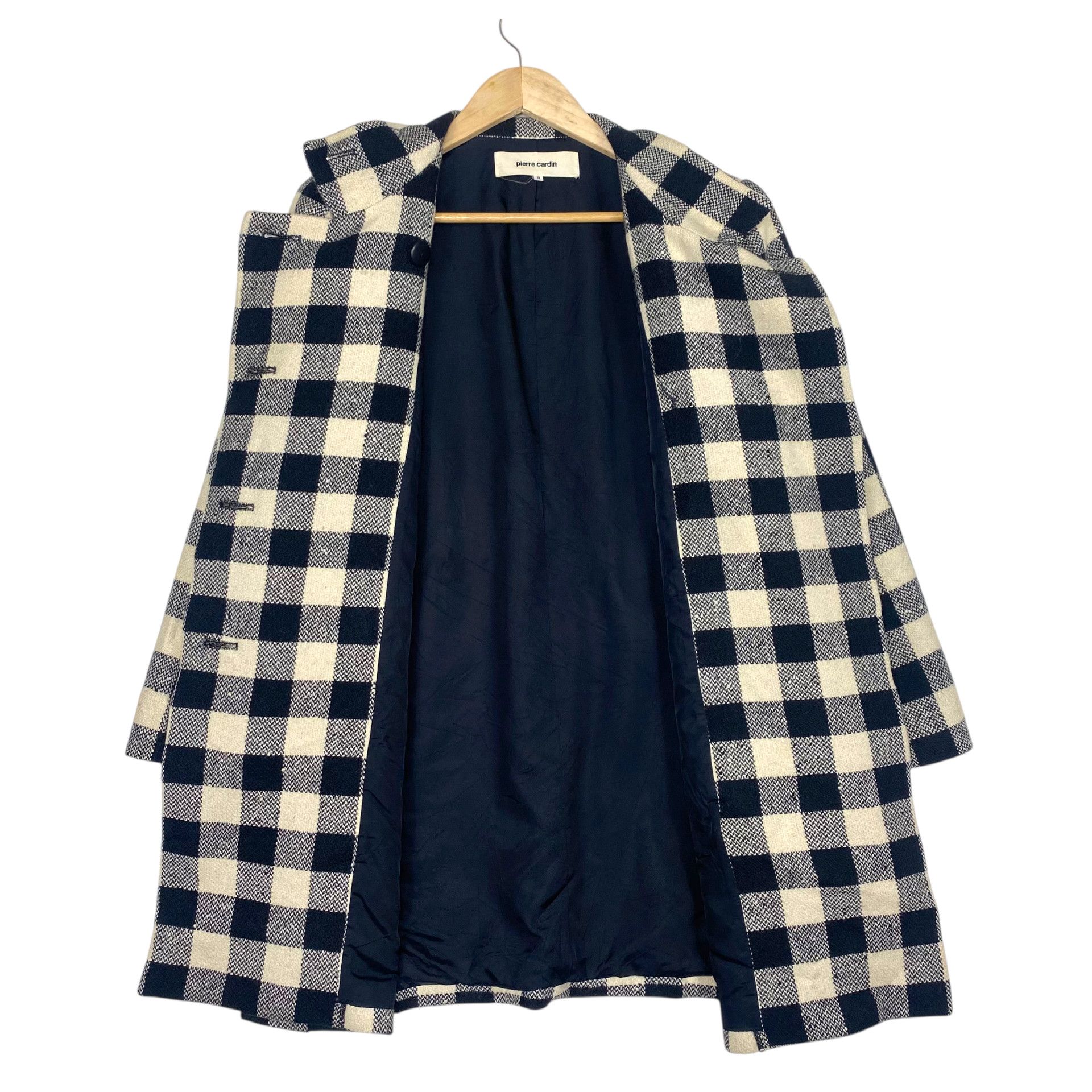 Pierre Cardin 💥 90s PIERRE CARDIN PLAID WOOL JACKET Size M / US 6-8 / IT 42-44 - 5 Thumbnail