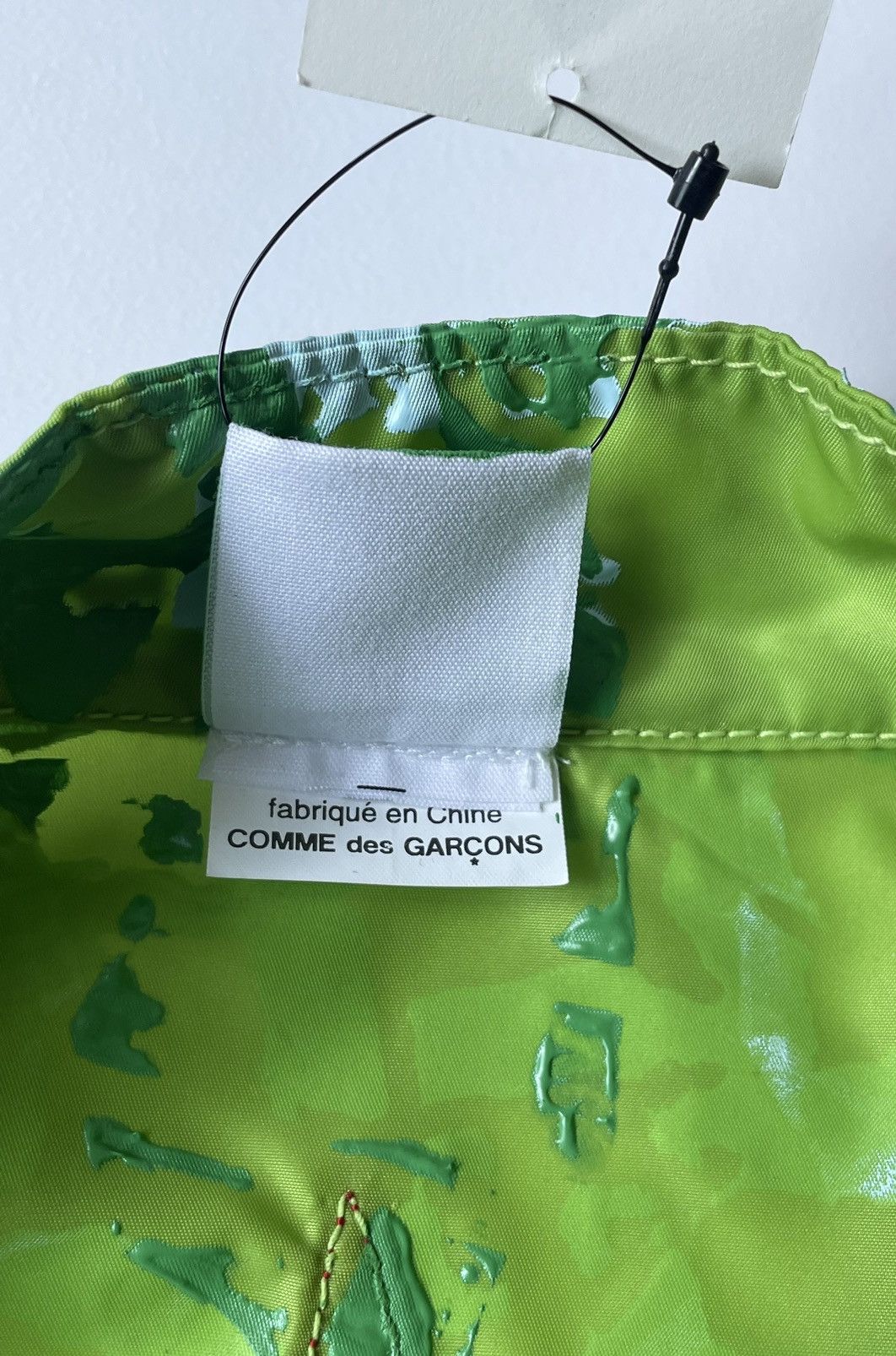Painted Lime Nylon Utility Jacket