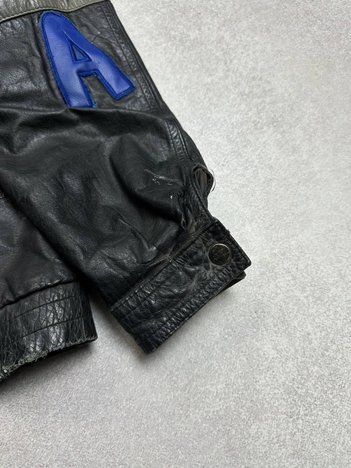 Genuine Leather Vintage 90s San Francisco Police Genuine Leather Moto Jacket Size US M / EU 48-50 / 2 - 6 Thumbnail