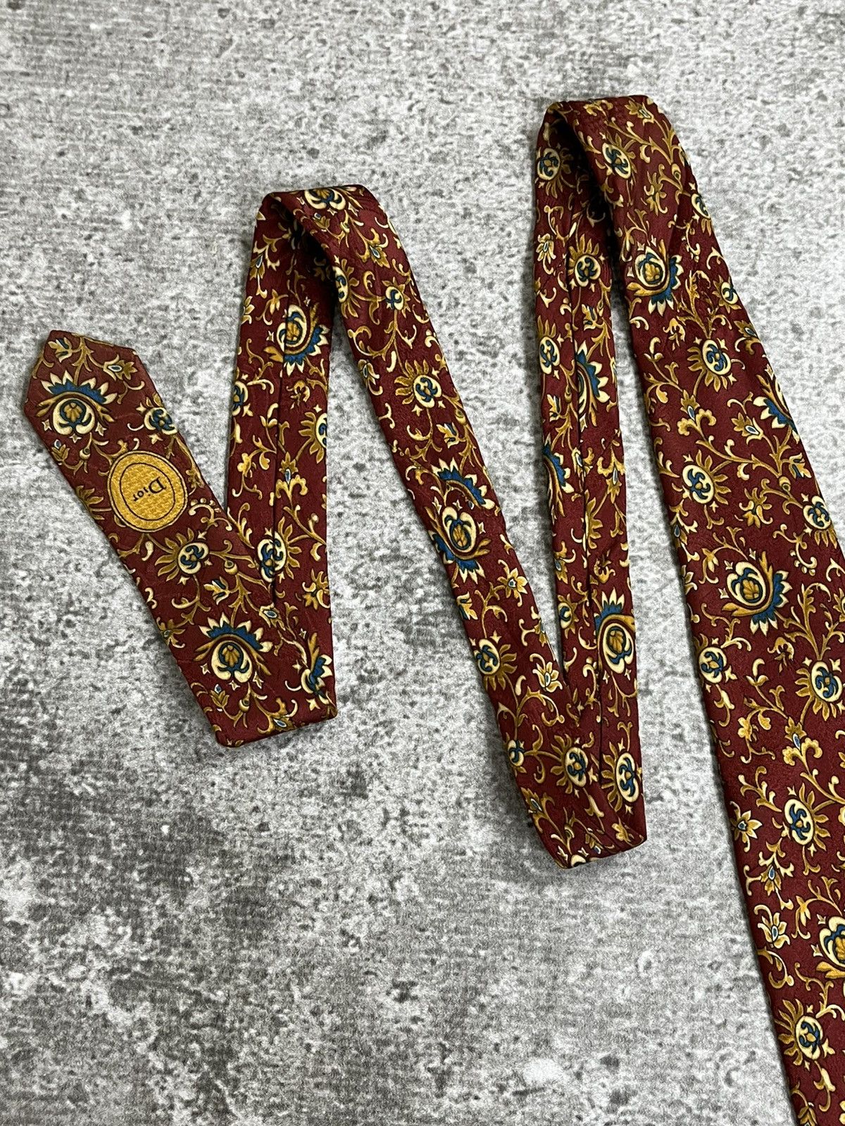 Christian Dior Monsieur Vintage Christian Dior Monsieur Silk Tie Size ONE SIZE - 3 Thumbnail