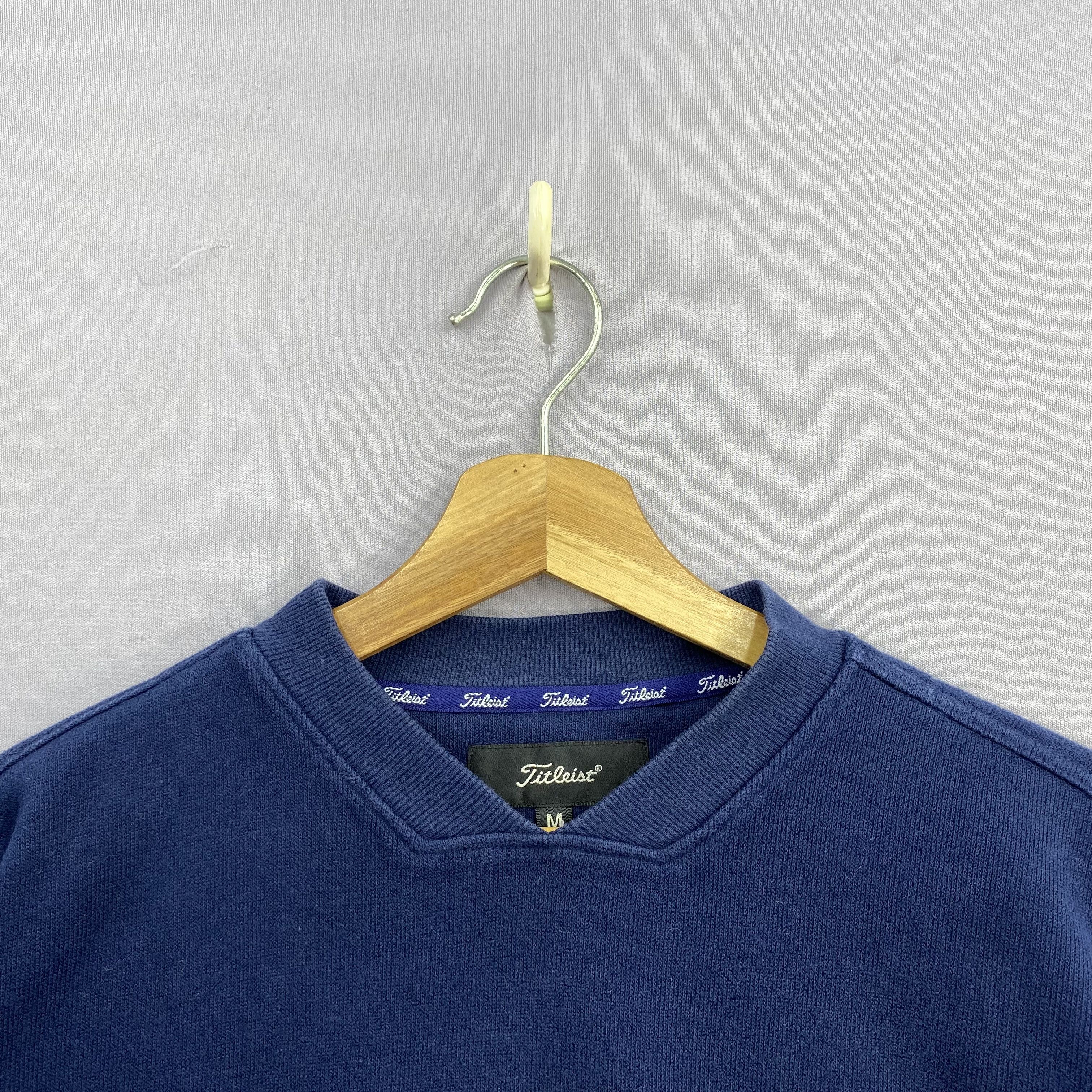 Vintage Vintage 90s Titleist Pullover Sweatshirt Golf V-Neck Size US M / EU 48-50 / 2 - 7 Thumbnail