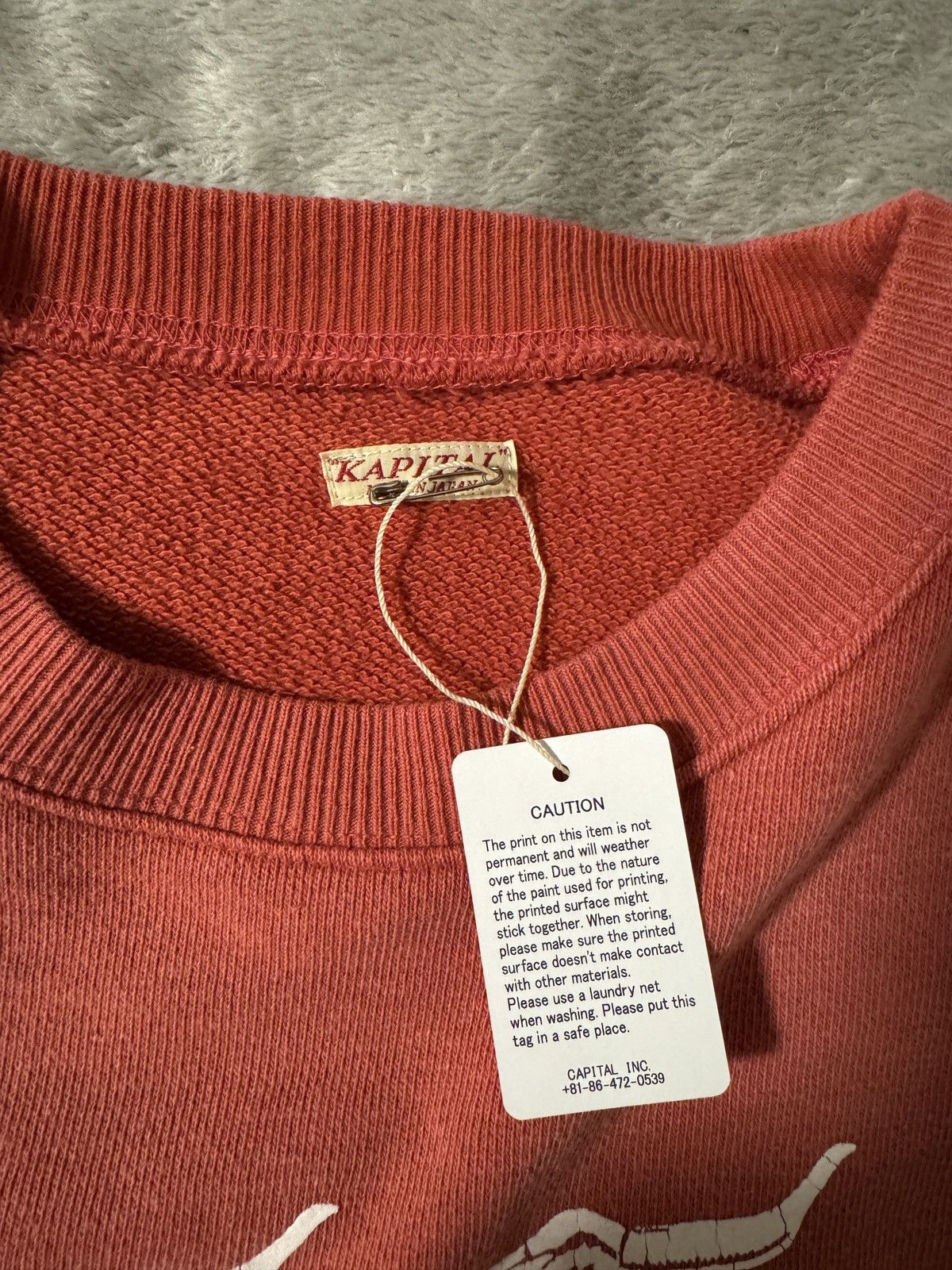 Kapital Kapital Knit Crew Sweater - Red (Longhorn ver.) Size US XL / EU 56 / 4 - 5 Thumbnail