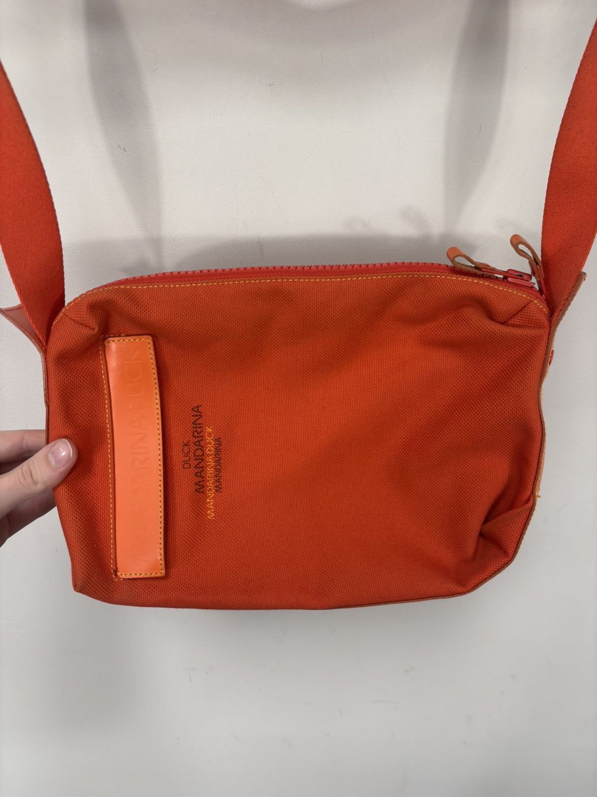 Mandarina Duck Mandarina Duck Orange Crossbody Shoulder Bag Canvas Leather Size ONE SIZE - 5 Thumbnail