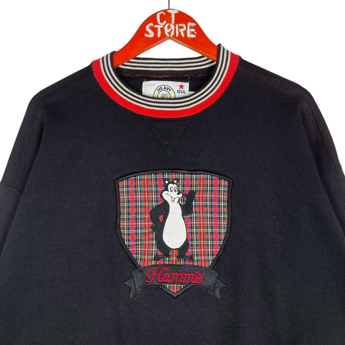 Vintage Vintage 90s Hamm’s Bear Crewneck Sweatshirt Size US L / EU 52-54 / 3 - 3 Thumbnail