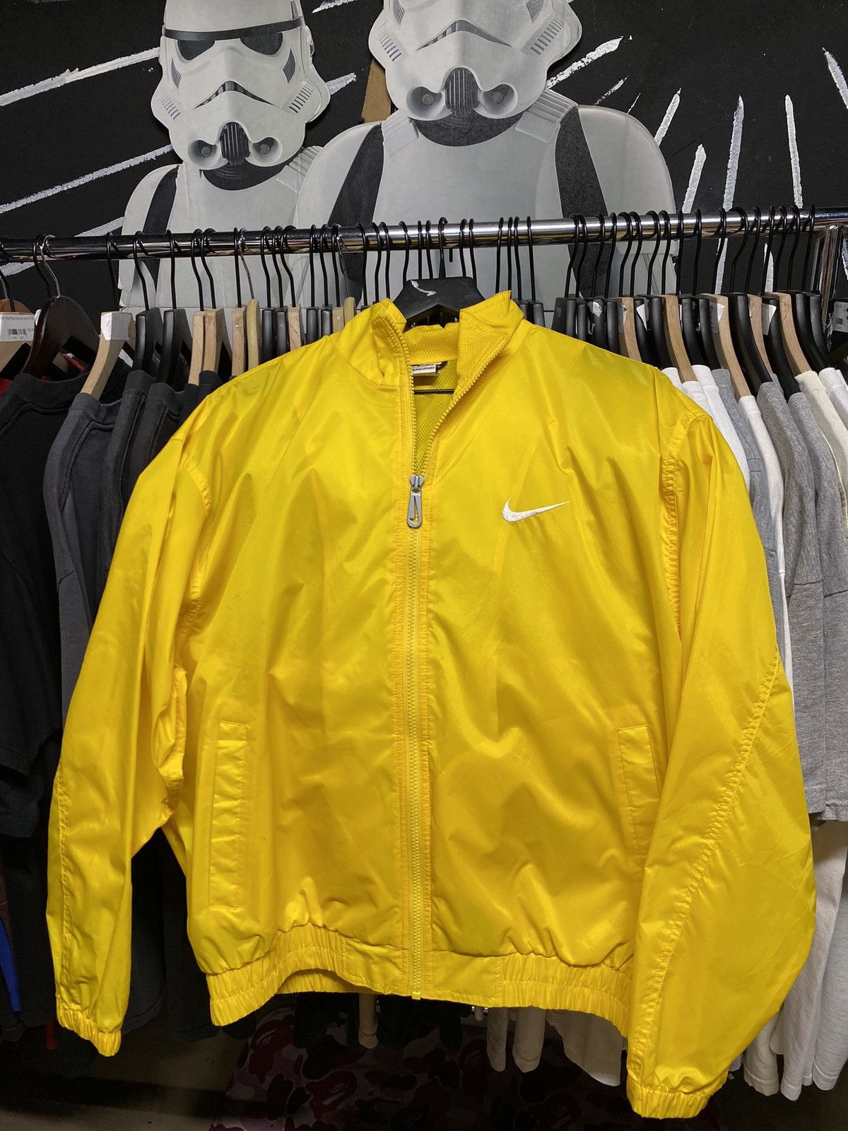 Nike 90’s Vintage Nike Yellow windbreaker Jacket Medium Size US M / EU 48-50 / 2 - 1 Thumbnail