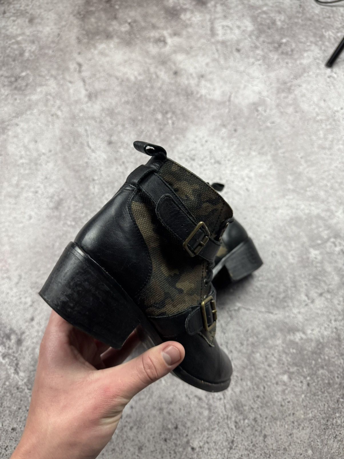 Vintage Vintage Leather Cowboy Japanesse Camo Y2K Boots Heels Rare Size US 9 / IT 39 - 8 Thumbnail