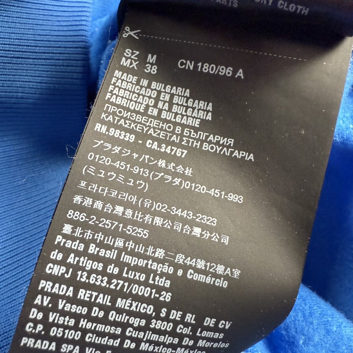 Prada Prada Milano Triangle Logo Zip Track ‘Blue/Black’ Jacket Size US M / EU 48-50 / 2 - 11 Thumbnail