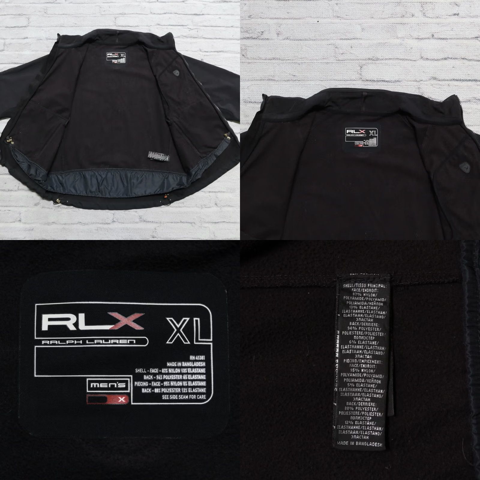 RLX Ralph Lauren VINTAGE RLX Ralph Lauren Jacket XL Black Polo Sport Nylon Men Jacket XL Black RLX Ralph Lauren Size US XL / EU 56 / 4 - 10 Thumbnail