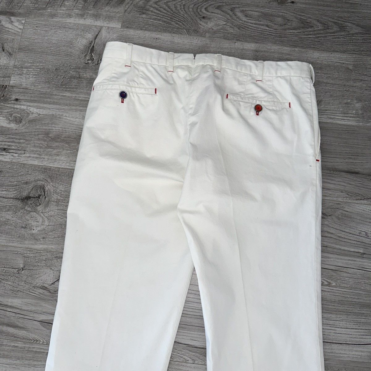 PT Torino Pt01 basic white straight pants Italy designer rare luxury Size US 34 / EU 50 - 2 Thumbnail