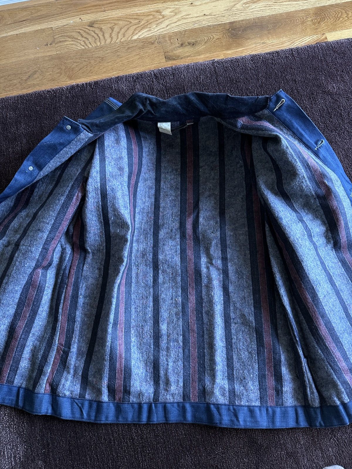 Sears Vintage Sears Raw Denim Work Jacket Size US XL / EU 56 / 4 - 8 Thumbnail