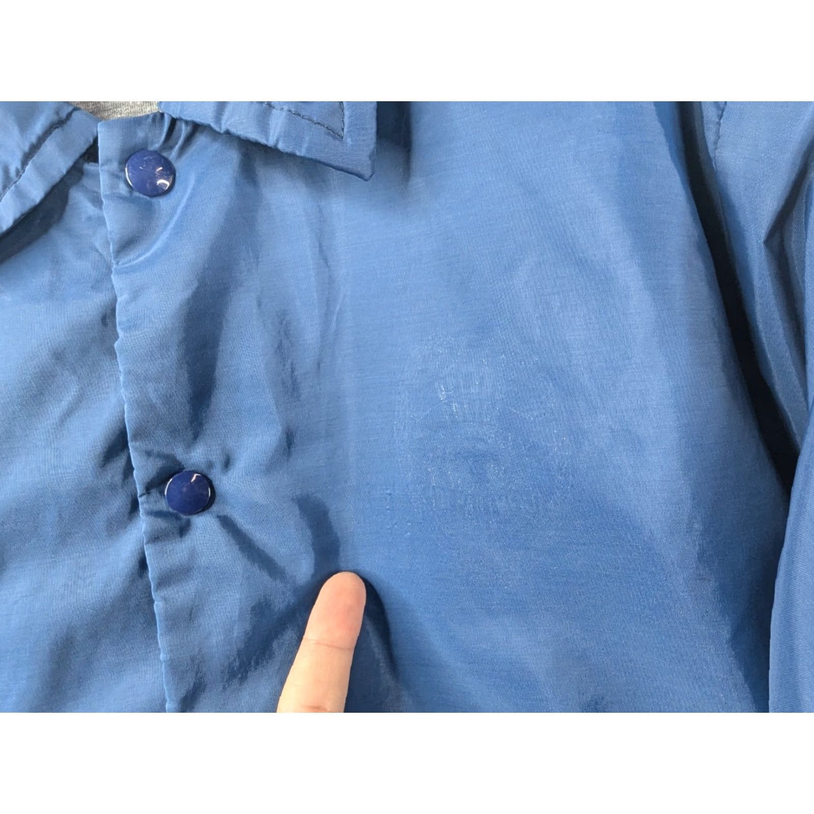 Russell Athletic VINTAGE Russell Athletic Nylon Jacket Medium Blue Windbreaker Snap Button Mens Size US M / EU 48-50 / 2 - 3 Thumbnail