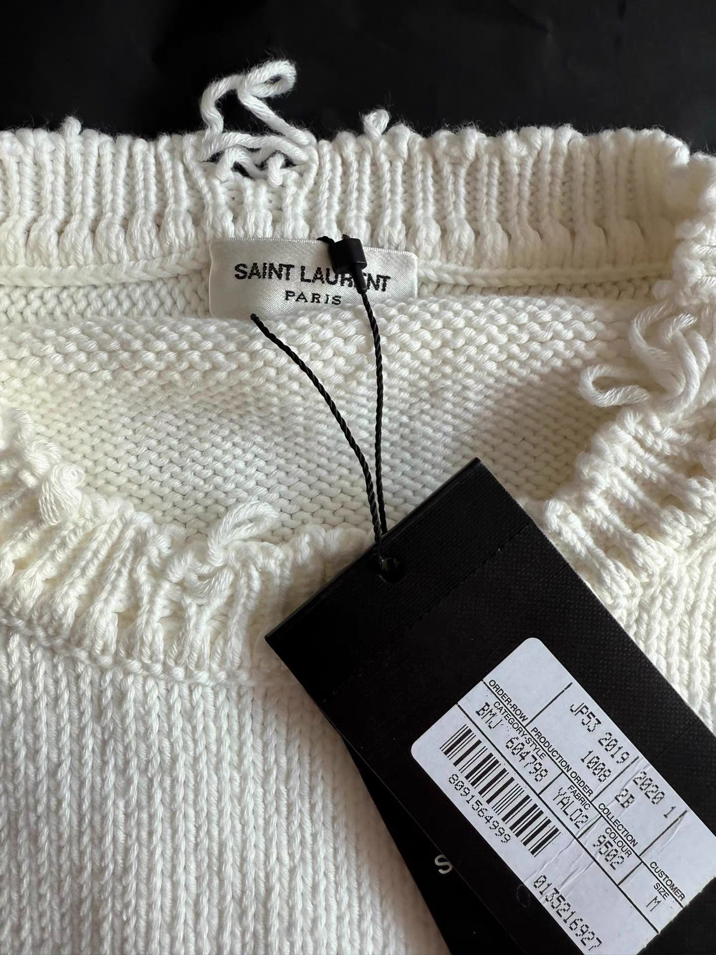 Saint Laurent Paris Saint Laurent Men's Solid Color Knit Sweater K33 Size US M / EU 48-50 / 2 - 2 Thumbnail