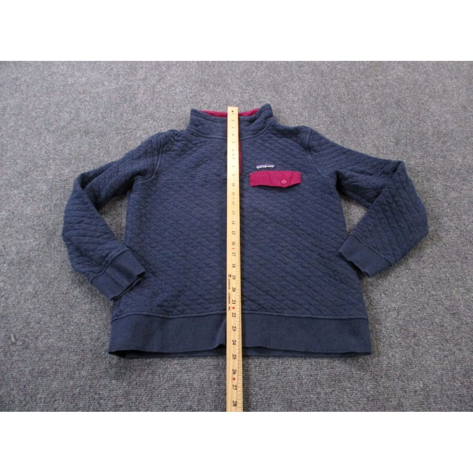 Patagonia Patagonia Jacket Womens S Blue Quilted Snap T Jumper Logo Cotton Size S / US 4 / IT 40 - 3 Thumbnail