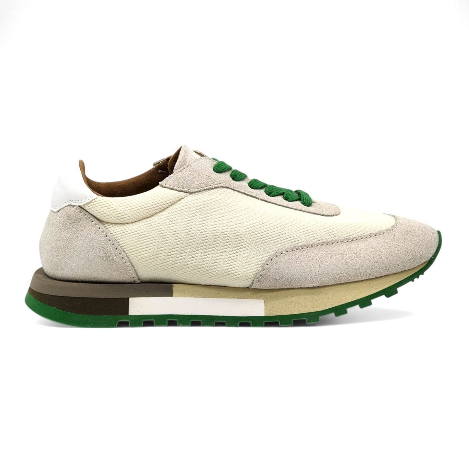 The Row Owen Runner Sneakers - Mesh & Suede - Beige/Green 35.5 Size US 5.5 / IT 35.5 - 3 Thumbnail