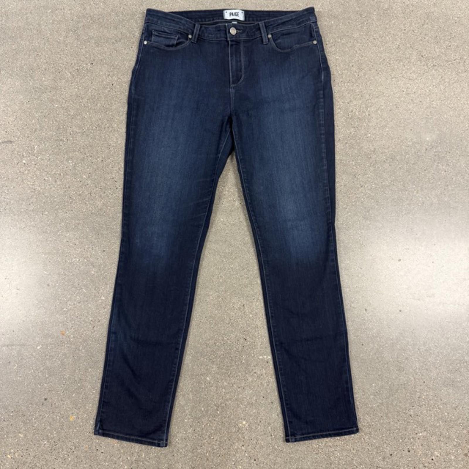 Paige NWOT Paige Skyline Skinny Jean Premium Denim Dark Wash - 32 Size 32" / US 10 / IT 46 - 4 Thumbnail