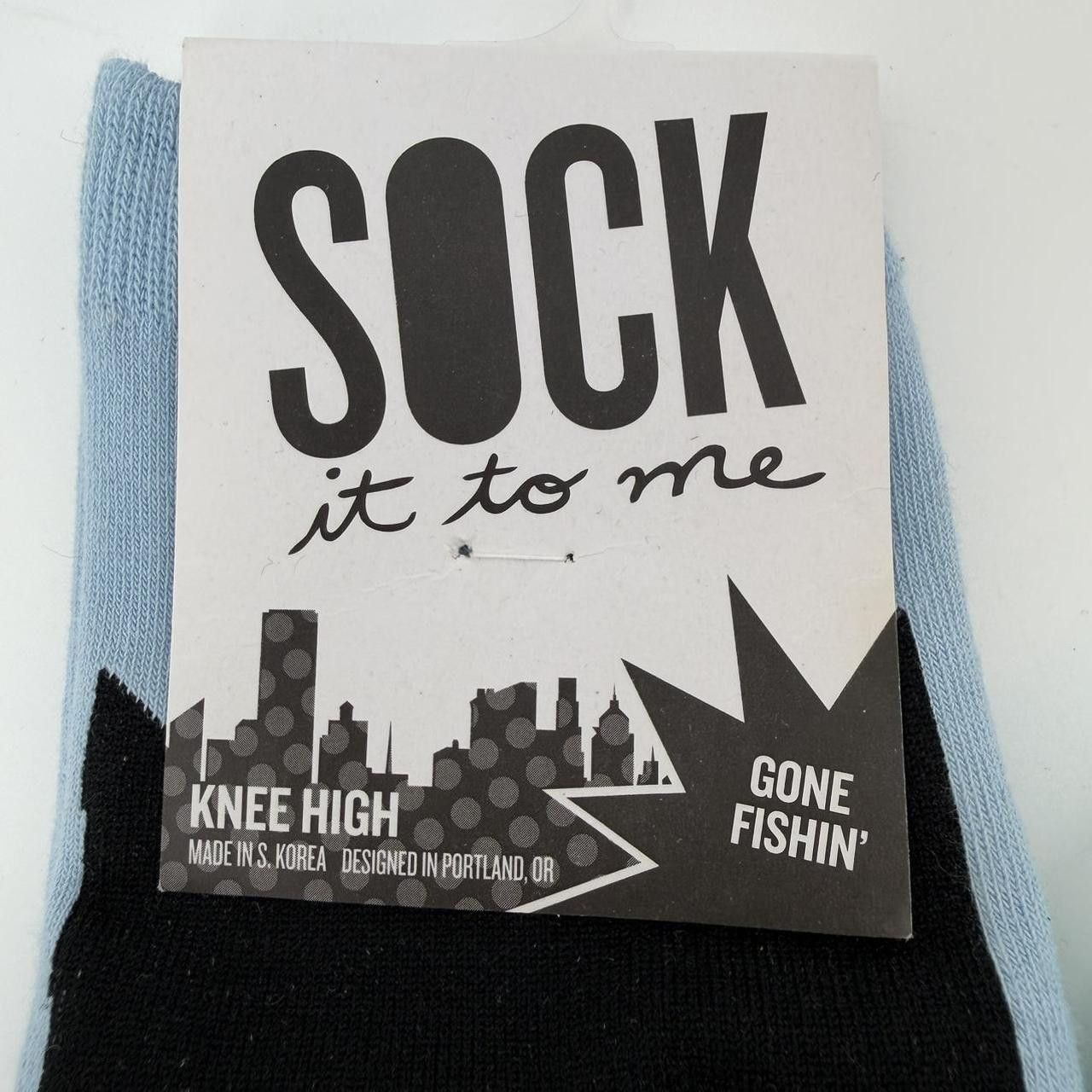 The Unbranded Brand Sock It to Me, Gone Fishing' Unisex Stretch-It Knee-High Size ONE SIZE - 4 Thumbnail