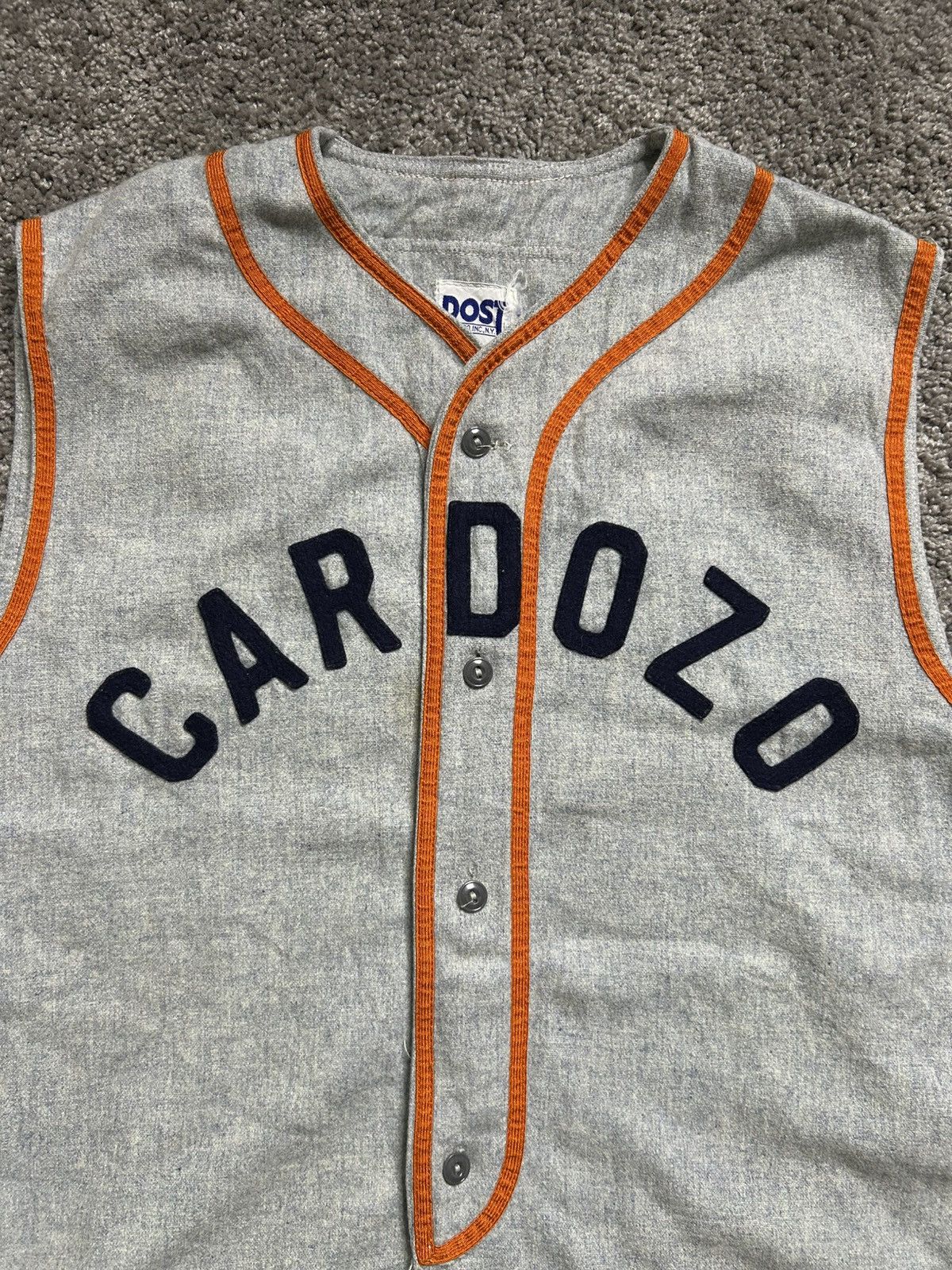 Vintage Vintage 50s/60s Post Cardozo #24 Wool Baseball Jersey Size US XL / EU 56 / 4 - 2 Thumbnail