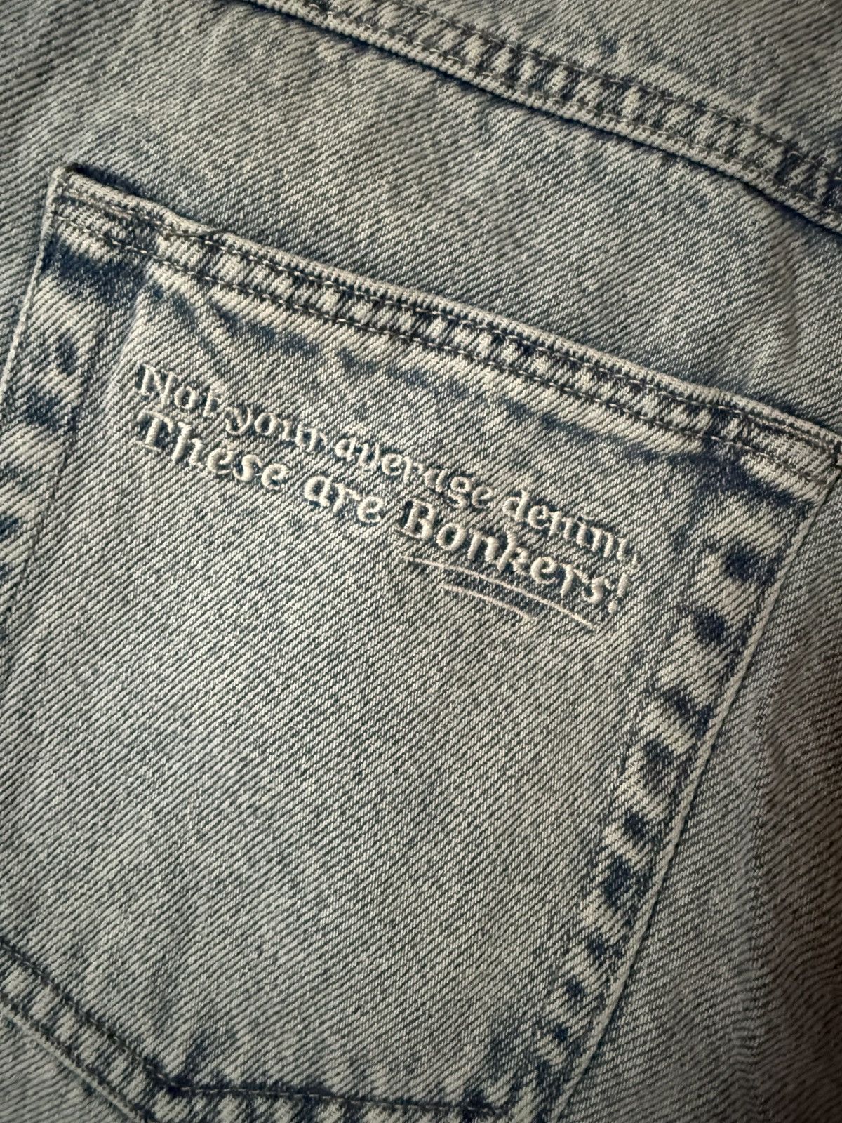 Palace × Vintage Protect ldn | Acid Wash Bonkers Denim - XL Size US 36 / EU 52 - 8 Thumbnail