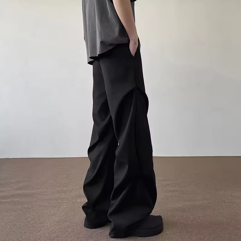 Japanese Brand Trendy Black Loose Fit Trousers - Casual Streetwear Size US 32 / EU 48 - 6 Thumbnail