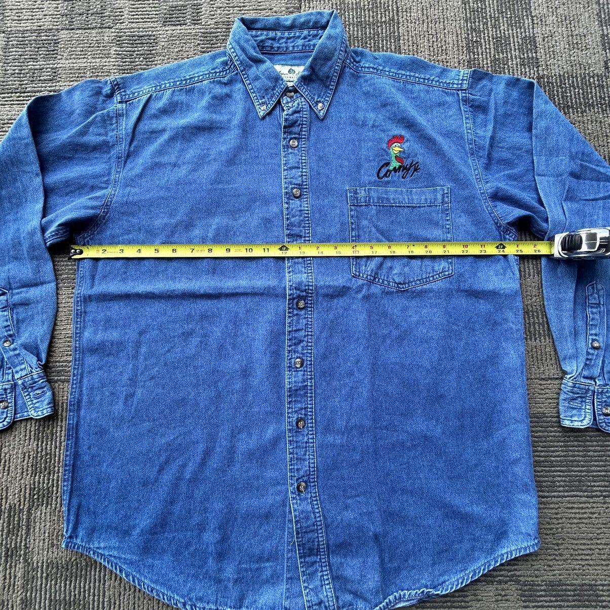 Vintage Vtg Kellogg’s Corn Flakes Embroidered Graphic Denim Shirt Size US L / EU 52-54 / 3 - 5 Thumbnail